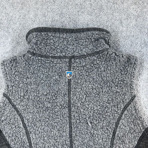 Kuhl Kozet Vest Womens Small Gray Wool Blend Sleeveless Full Zip Outdoor Sweater - Picture 8 of 8